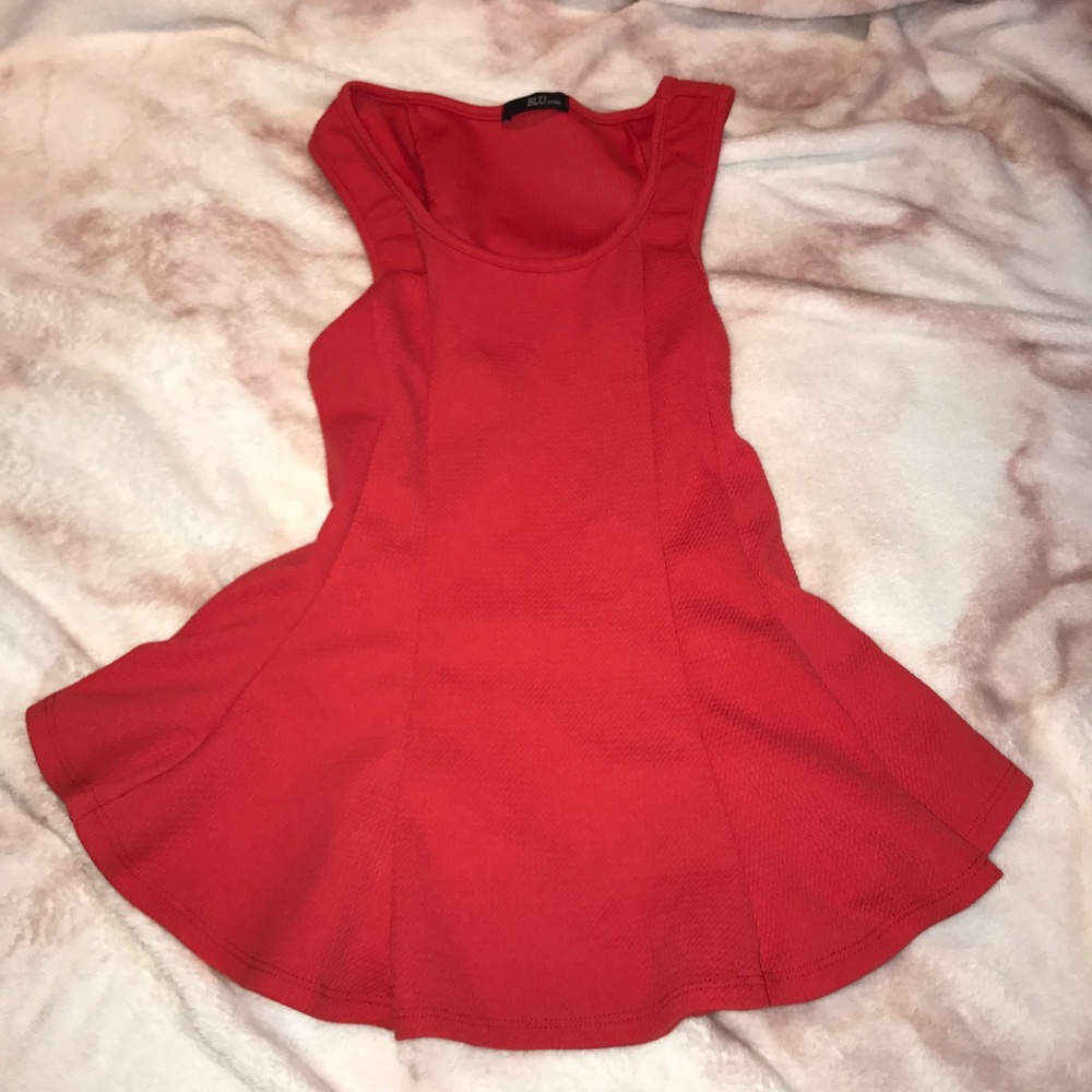 Red Peplum